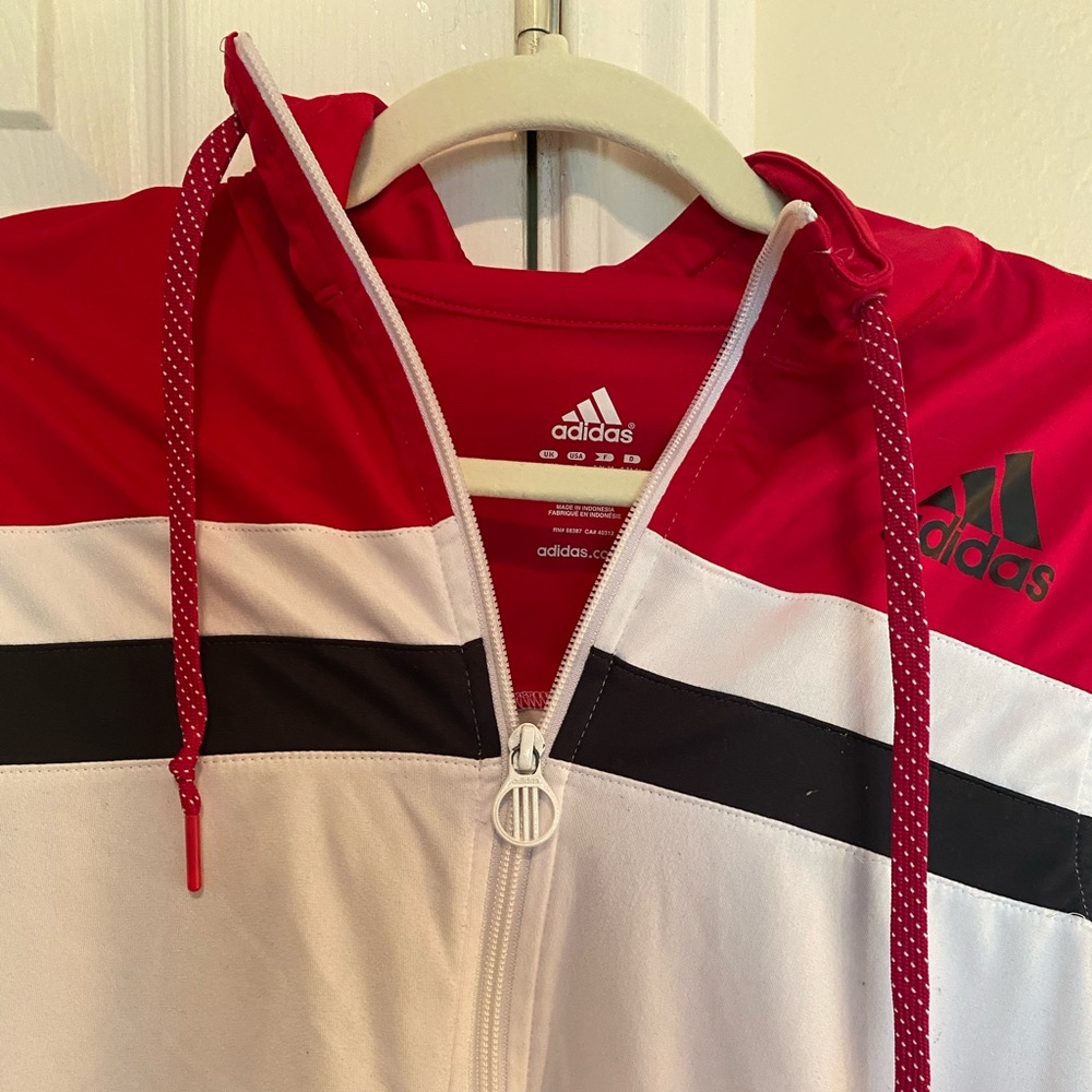 Adidas zip-up jacket size small